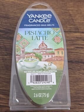 Yankee Candle Pistachio Latte Wax Melts 2.6 oz Fragrance Melt New